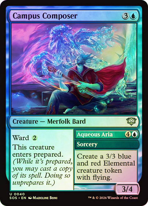 Campus Composer // Aqueous Aria
Secrets of Strixhaven
Single
Magic: The Gathering