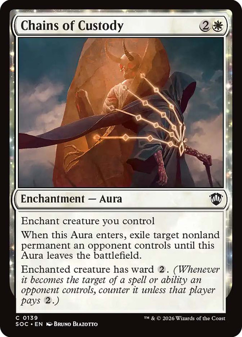 Chains of Custody
Secrets of Strixhaven Commander
Single
Magic: The Gathering