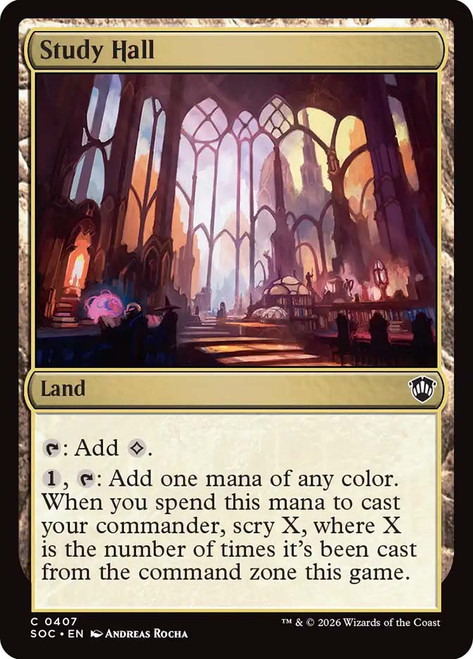 Study Hall
Secrets of Strixhaven Commander
Single
Magic: The Gathering