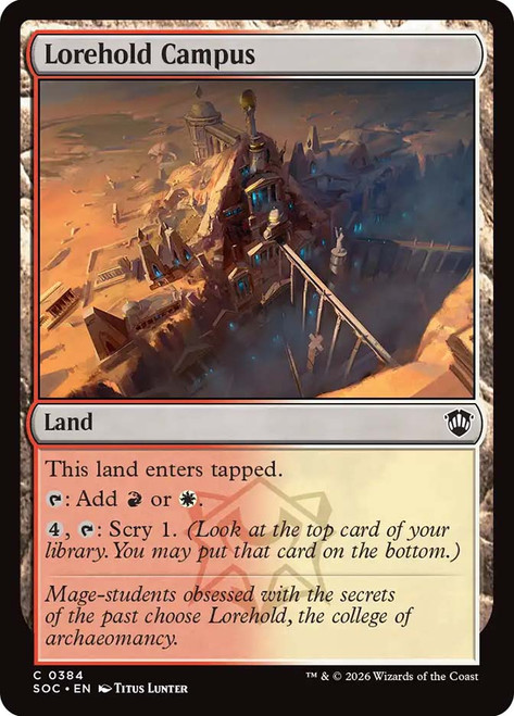 Lorehold Campus
Secrets of Strixhaven Commander
Single
Magic: The Gathering
