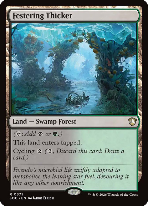 Festering Thicket
Secrets of Strixhaven Commander
Single
Magic: The Gathering