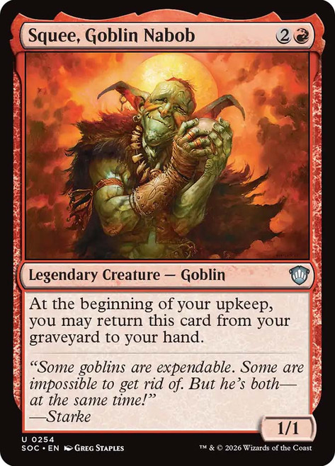 Squee, Goblin Nabob
Secrets of Strixhaven Commander
Single
Magic: The Gathering
