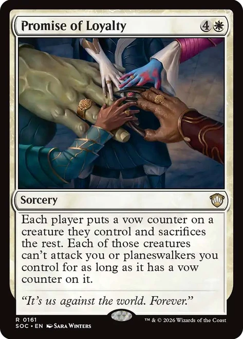 Promise of Loyalty
Secrets of Strixhaven Commander
Single
Magic: The Gathering
