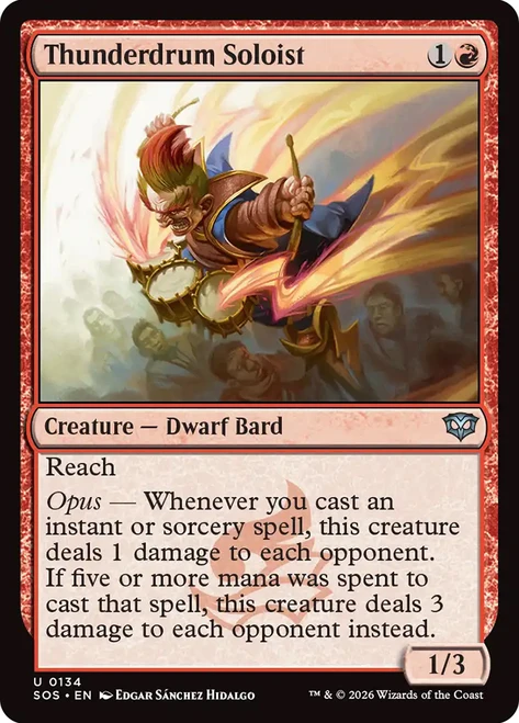 Thunderdrum Soloist
Secrets of Strixhaven
Single
Magic: The Gathering
