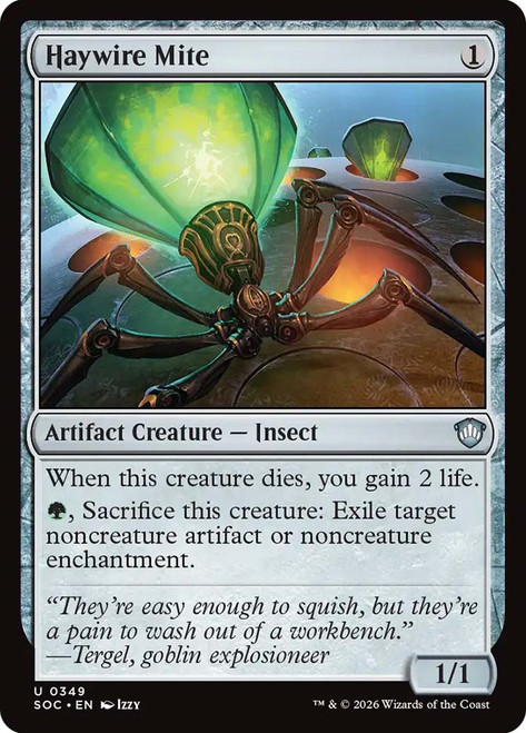 Haywire Mite
Secrets of Strixhaven Commander
Single
Magic: The Gathering