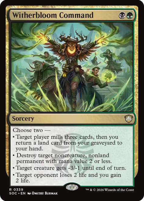 Witherbloom Command
Secrets of Strixhaven Commander
Single
Magic: The Gathering