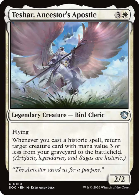 Teshar, Ancestor's Apostle
Secrets of Strixhaven Commander
Single
Magic: The Gathering