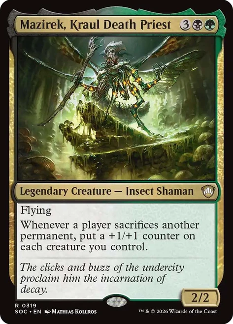 Mazirek, Kraul Death Priest
Secrets of Strixhaven Commander
Single
Magic: The Gathering