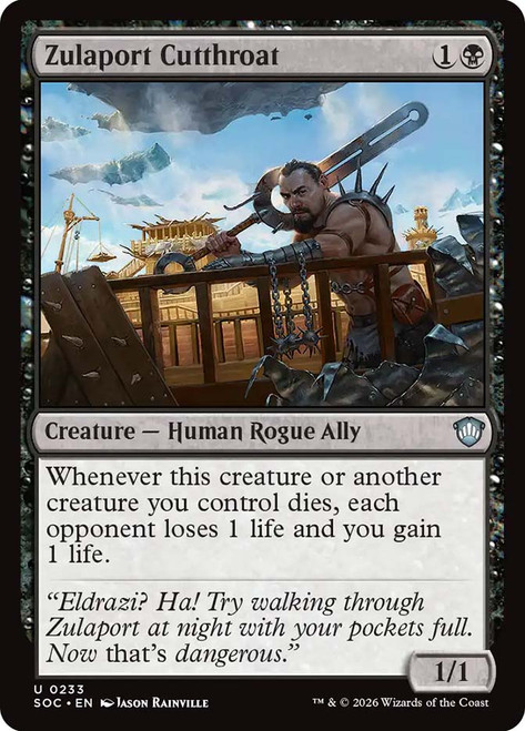 Zulaport Cutthroat
Secrets of Strixhaven Commander
Single
Magic: The Gathering