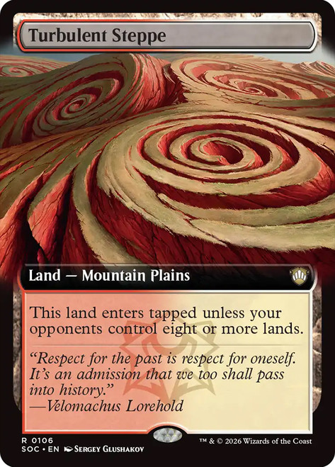 Turbulent Steppe
Secrets of Strixhaven Commander
Single
Magic: The Gathering