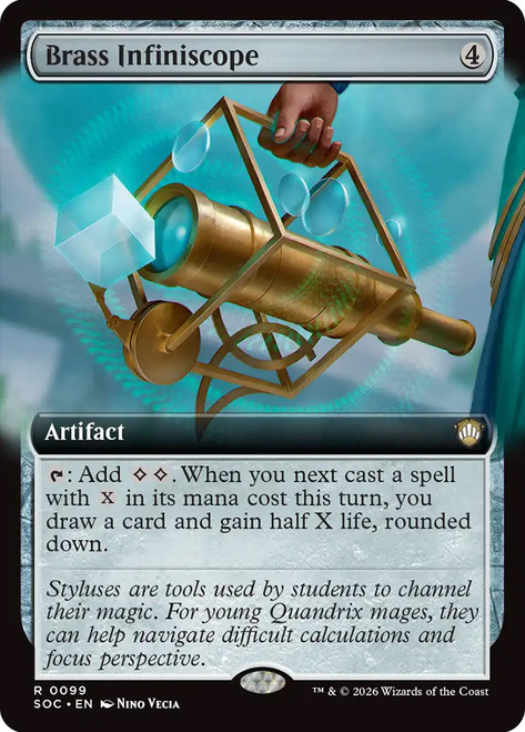 Brass Infiniscope
Secrets of Strixhaven Commander
Single
Magic: The Gathering