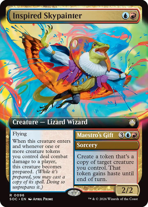 Inspired Skypainter // Maestro's Gift
Secrets of Strixhaven Commander
Single
Magic: The Gathering