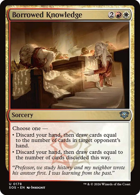 Borrowed Knowledge
Secrets of Strixhaven
Single
Magic: The Gathering