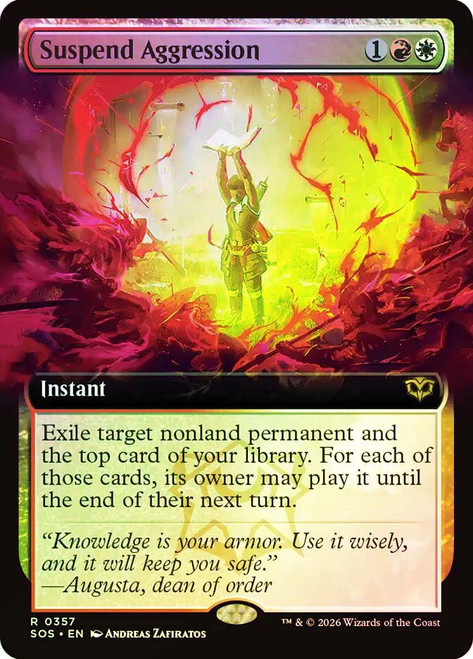 Suspend Aggression
Secrets of Strixhaven
Single
Magic: The Gathering