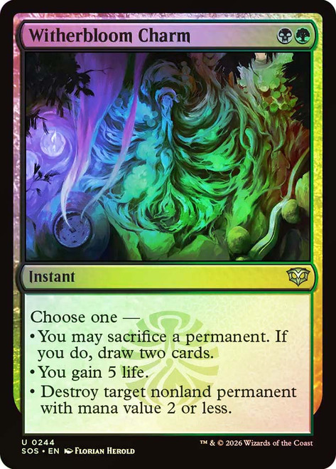 Witherbloom Charm
Secrets of Strixhaven
Single
Magic: The Gathering
