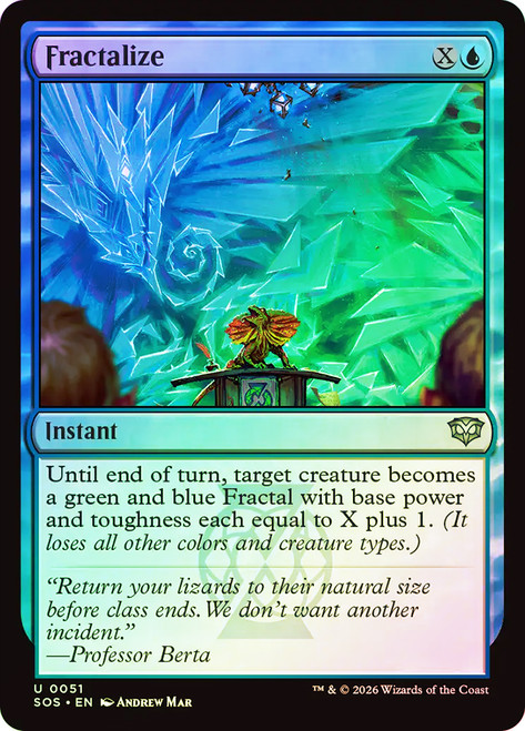 Fractalize
Secrets of Strixhaven
Single
Magic: The Gathering