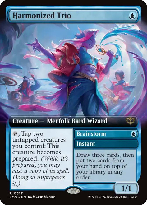 Harmonized Trio // Brainstorm
Secrets of Strixhaven
Single
Magic: The Gathering