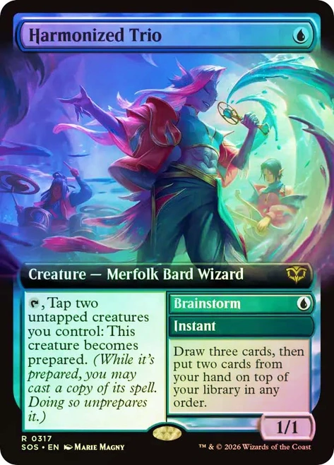 Harmonized Trio // Brainstorm
Secrets of Strixhaven
Single
Magic: The Gathering