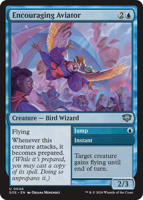 Encouraging Aviator // Jump
Secrets of Strixhaven
Single
Magic: The Gathering