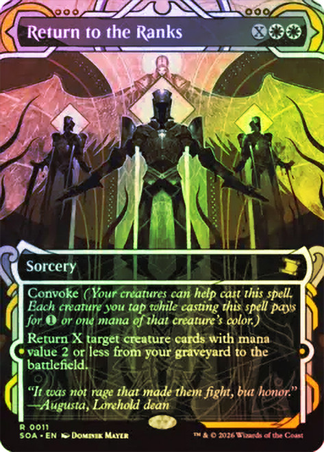 Return to the Ranks
Secrets of Strixhaven Mystical Archive
Single
Magic: The Gathering