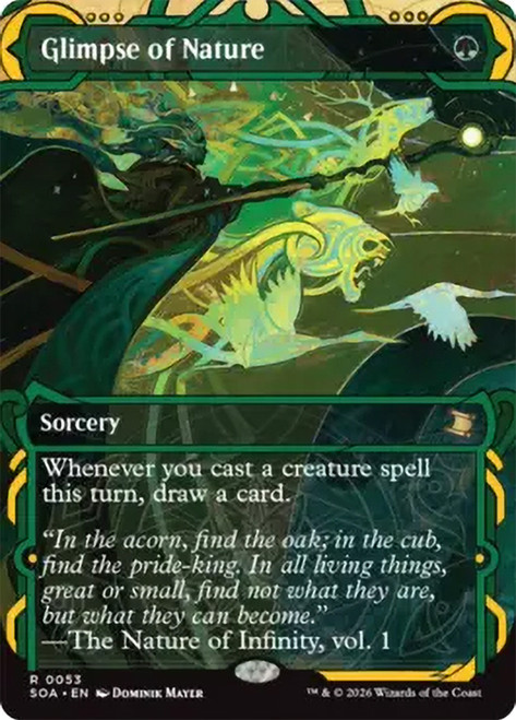Glimpse of Nature
Secrets of Strixhaven Mystical Archive
Single
Magic: The Gathering