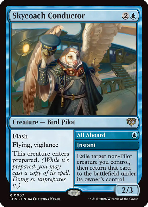 Skycoach Conductor // All Aboard
Secrets of Strixhaven
Single
Magic: The Gathering