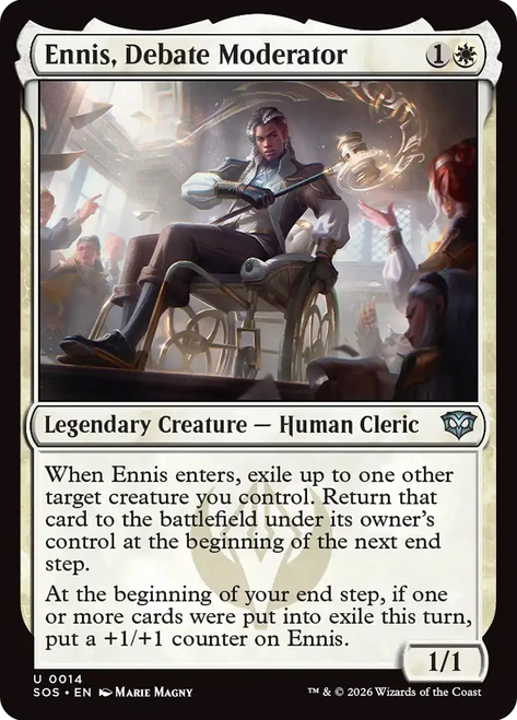 Ennis, Debate Moderator
Secrets of Strixhaven
Single
Magic: The Gathering