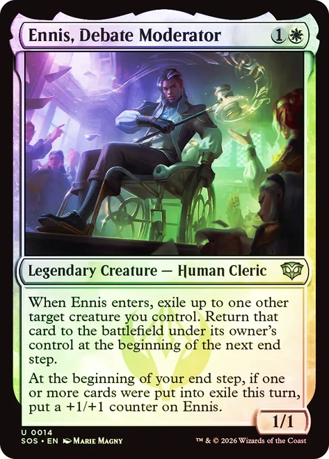 Ennis, Debate Moderator
Secrets of Strixhaven
Single
Magic: The Gathering