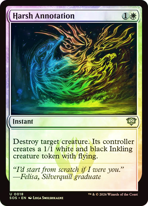 Harsh Annotation
Secrets of Strixhaven
Single
Magic: The Gathering