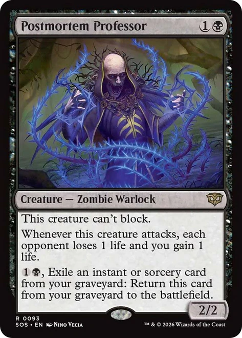 Postmortem Professor
Secrets of Strixhaven
Single
Magic: The Gathering