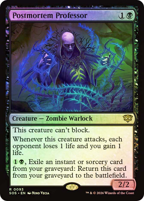 Postmortem Professor
Secrets of Strixhaven
Single
Magic: The Gathering