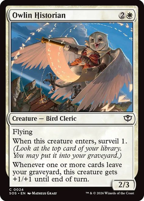Owlin Historian
Secrets of Strixhaven
Single
Magic: The Gathering
