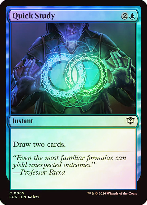 Quick Study
Secrets of Strixhaven
Single
Magic: The Gathering