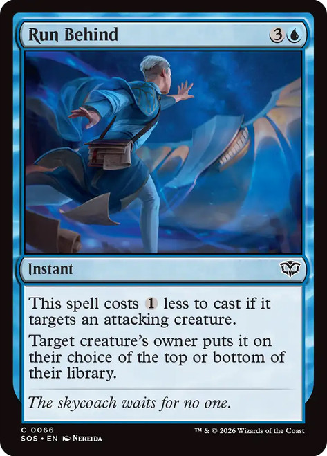 Run Behind
Secrets of Strixhaven
Single
Magic: The Gathering