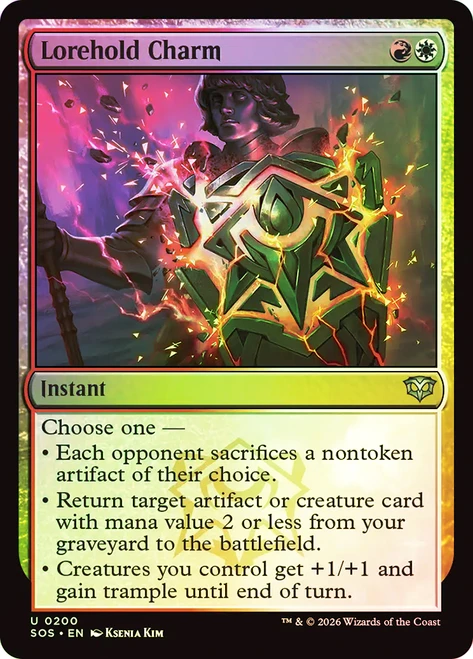 Lorehold Charm
Secrets of Strixhaven
Single
Magic: The Gathering