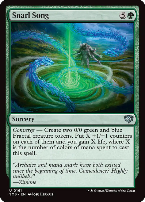 Snarl Song
Secrets of Strixhaven
Single
Magic: The Gathering