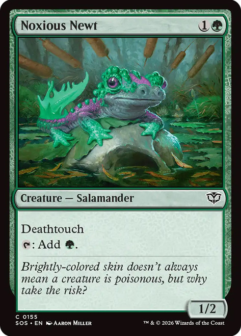 Noxious Newt
Secrets of Strixhaven
Single
Magic: The Gathering
