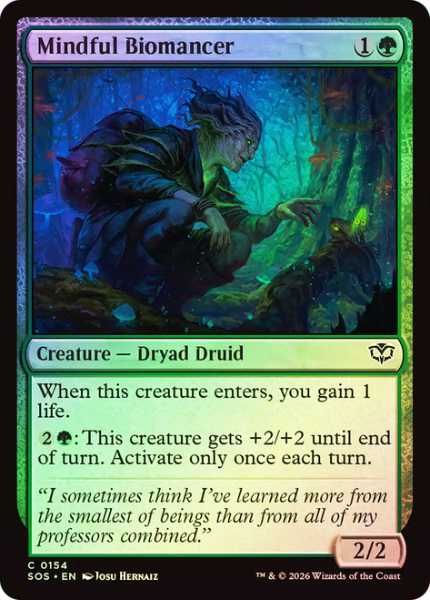 Mindful Biomancer
Secrets of Strixhaven
Single
Magic: The Gathering