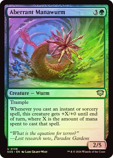 Aberrant Manawurm
Secrets of Strixhaven
Single
Magic: The Gathering
