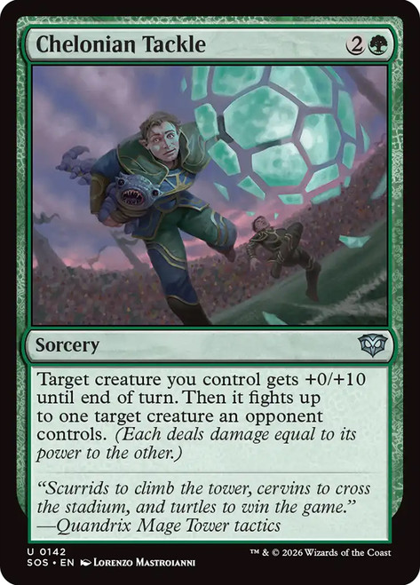 Chelonian Tackle
Secrets of Strixhaven
Single
Magic: The Gathering
