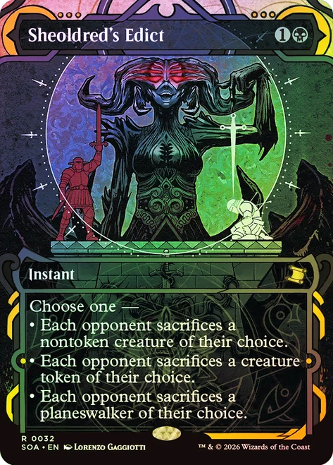 Sheoldred's Edict
Secrets of Strixhaven Mystical Archive
Single
Magic: The Gathering