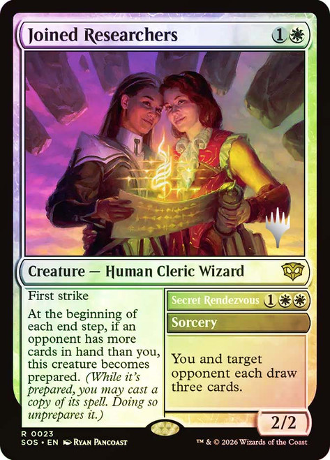 Joined Researchers // Secret Rendezvous (Promo Pack) (Secrets of Strixhaven)
Promo
Single
Magic: The Gathering