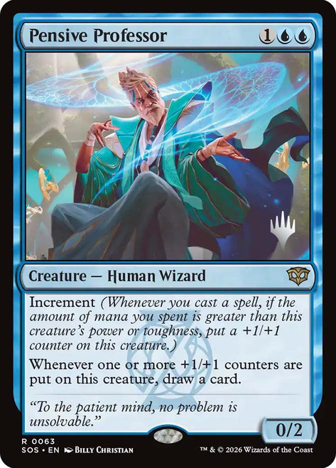 Pensive Professor (Promo Pack) (Secrets of Strixhaven)
Promo
Single
Magic: The Gathering