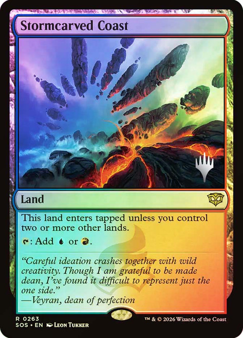 Stormcarved Coast (Promo Pack) (Secrets of Strixhaven)
Promo
Single
Magic: The Gathering