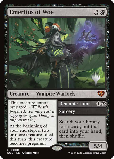Emeritus of Woe // Demonic Tutor (Promo Pack) (Secrets of Strixhaven)
Promo
Single
Magic: The Gathering
