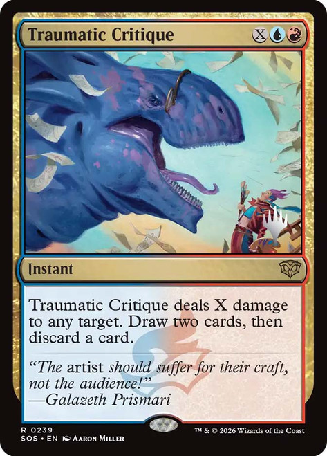 Traumatic Critique (Promo Pack) (Secrets of Strixhaven)
Promo
Single
Magic: The Gathering