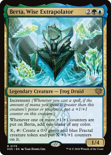 Berta, Wise Extrapolator (Promo Pack) (Secrets of Strixhaven)
Promo
Single
Magic: The Gathering
