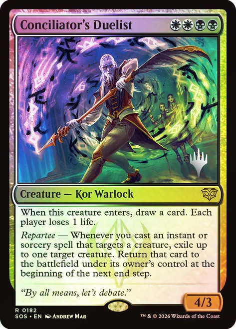 Conciliator's Duelist (Promo Pack) (Secrets of Strixhaven)
Promo
Single
Magic: The Gathering