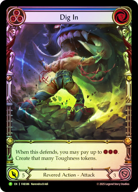 Dig In (Blue) (Battle Hardened)
Promotional Cards
Single
Flesh and Blood