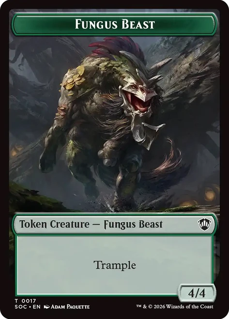 {Fungus Beast Token} // {Goat Token}
Secrets of Strixhaven Commander
Single
Magic: The Gathering